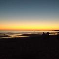 Coucher de soleil sur l'océan atlantique